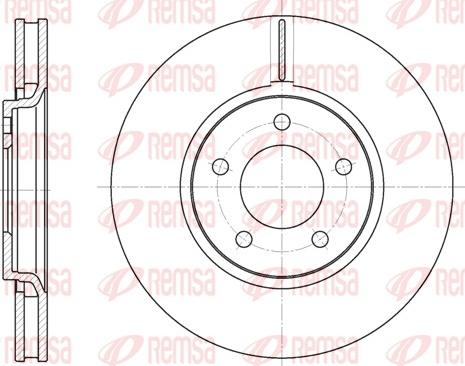 Remsa 6602.10 - Disque de frein cwaw.fr