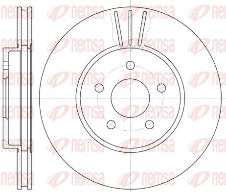 Remsa 6607.10 - Disque de frein cwaw.fr