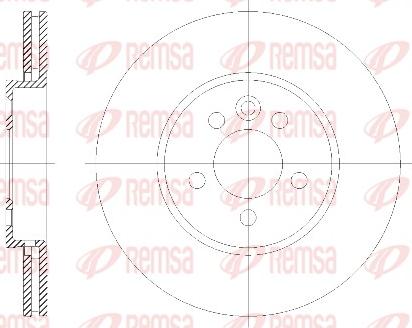 Remsa 6614.10 - Disque de frein cwaw.fr