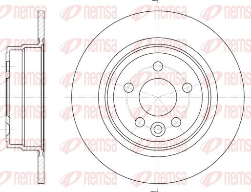 Remsa 6615.00 - Disque de frein cwaw.fr