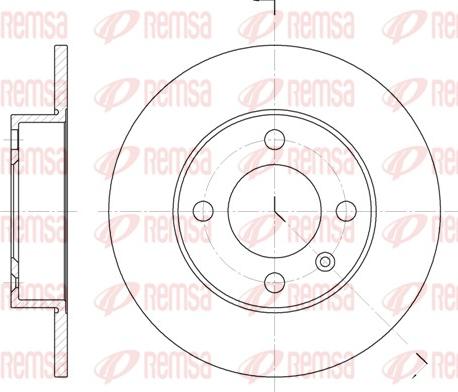 Remsa 6616.00 - Disque de frein cwaw.fr