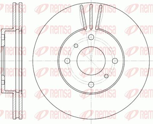 Remsa 6610.10 - Disque de frein cwaw.fr