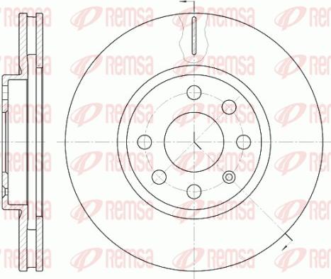 Remsa 6611.10 - Disque de frein cwaw.fr