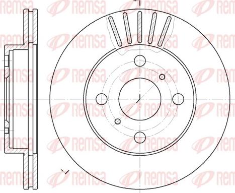 Remsa 6618.10 - Disque de frein cwaw.fr