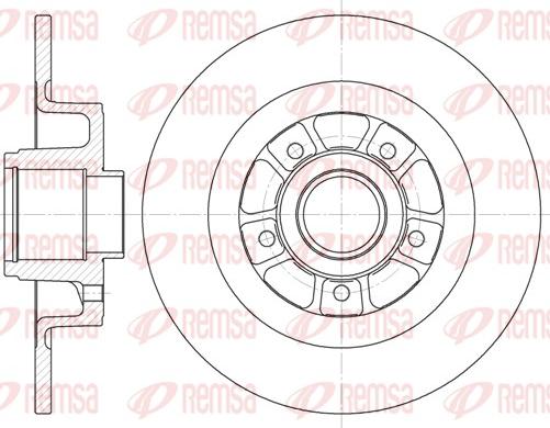 Remsa 6613.00 - Disque de frein cwaw.fr