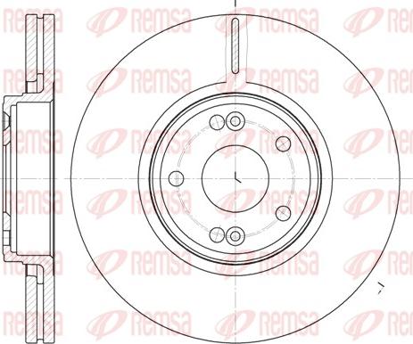 Remsa 6612.10 - Disque de frein cwaw.fr