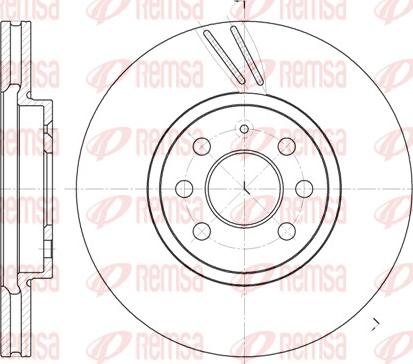 Remsa 6684.10 - Disque de frein cwaw.fr