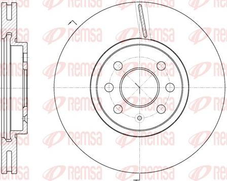 Remsa 6685.10 - Disque de frein cwaw.fr