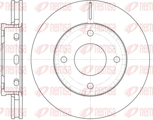 Remsa 6680.10 - Disque de frein cwaw.fr