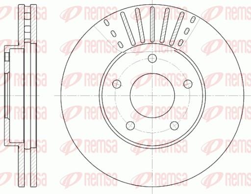 Remsa 6681.10 - Disque de frein cwaw.fr