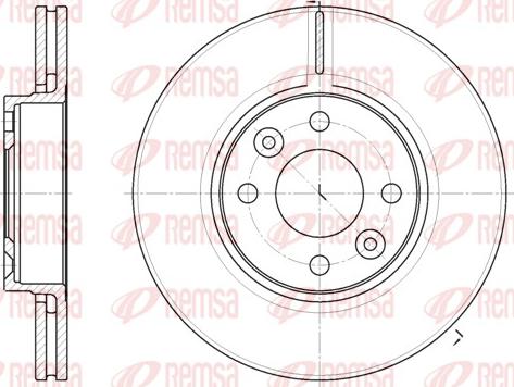 Remsa 6683.10 - Disque de frein cwaw.fr