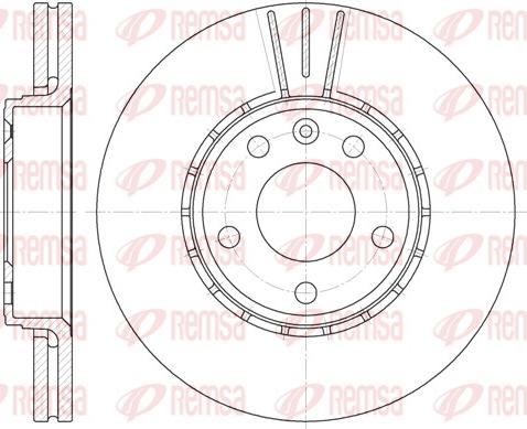 Remsa 6682.10 - Disque de frein cwaw.fr