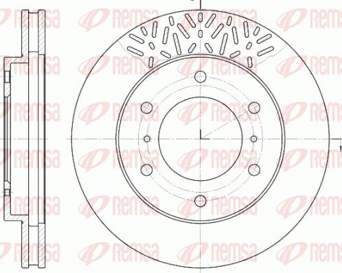 Remsa 6639.10 - Disque de frein cwaw.fr