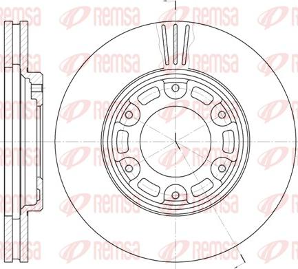 Remsa 6634.10 - Disque de frein cwaw.fr