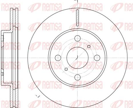 Remsa 6635.10 - Disque de frein cwaw.fr