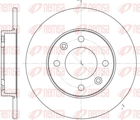 Remsa 6630.00 - Disque de frein cwaw.fr