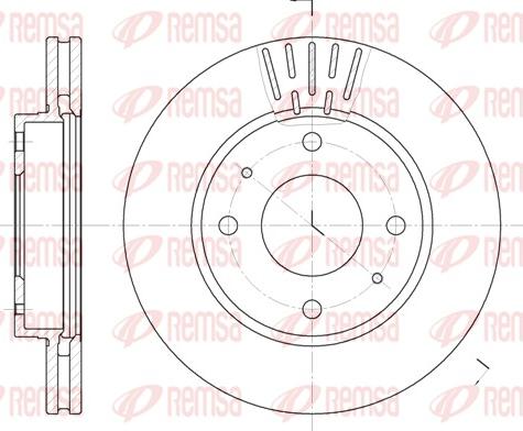 Remsa 6633.10 - Disque de frein cwaw.fr