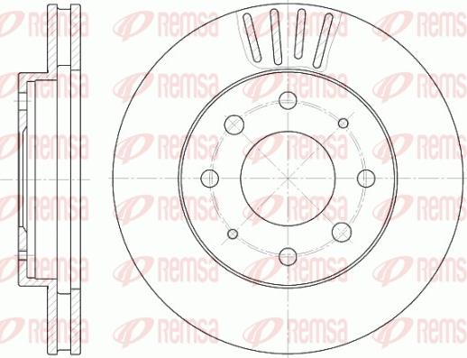 Remsa 6625.10 - Disque de frein cwaw.fr