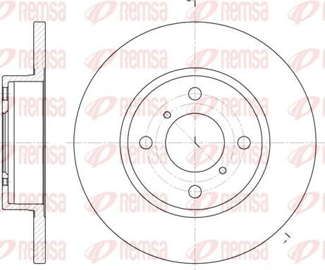 Remsa 6621.00 - Disque de frein cwaw.fr