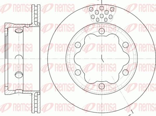 Remsa 6623.10 - Disque de frein cwaw.fr