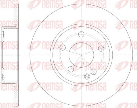 Remsa 6674.00 - Disque de frein cwaw.fr