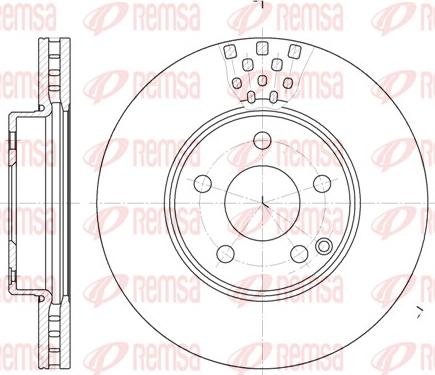 Remsa 6676.10 - Disque de frein cwaw.fr