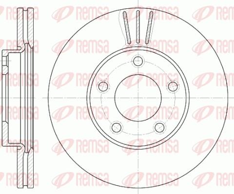 Remsa 6671.10 - Disque de frein cwaw.fr