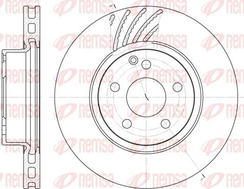 Remsa 6677.10 - Disque de frein cwaw.fr