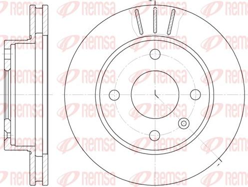 Remsa 6097.10 - Disque de frein cwaw.fr