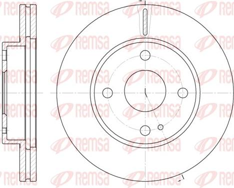 Remsa 6056.10 - Disque de frein cwaw.fr