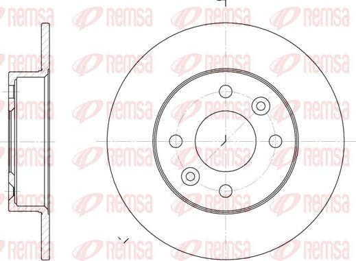 Remsa 6066.00 - Disque de frein cwaw.fr