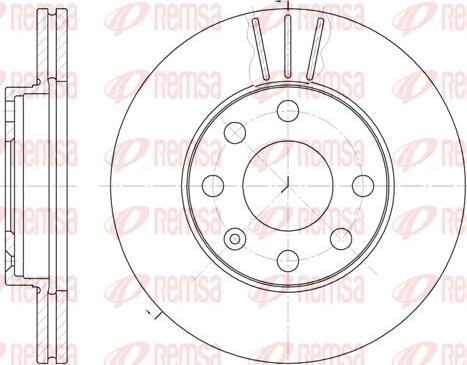 Remsa 6061.10 - Disque de frein cwaw.fr