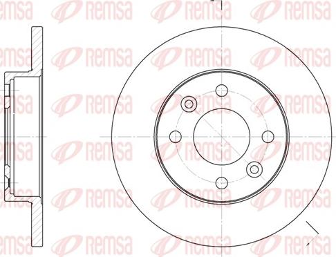 Remsa 6067.00 - Disque de frein cwaw.fr