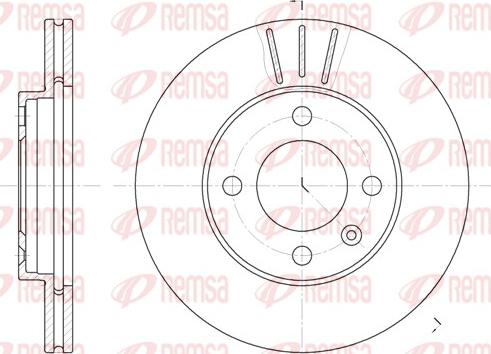 Remsa 6084.10 - Disque de frein cwaw.fr