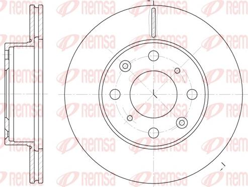 Remsa 6038.10 - Disque de frein cwaw.fr