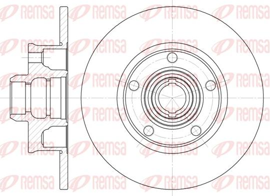 Remsa 6025.00 - Disque de frein cwaw.fr