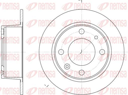 Remsa 6021.00 - Disque de frein cwaw.fr