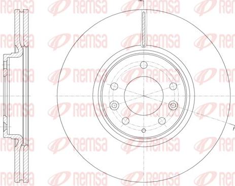 Remsa 61949.10 - Disque de frein cwaw.fr