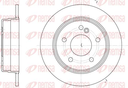 Remsa 6193.00 - Disque de frein cwaw.fr