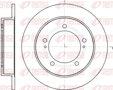 Remsa 61490.00 - Disque de frein cwaw.fr