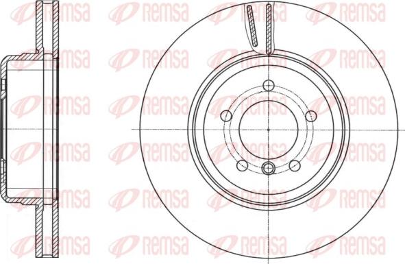 Remsa 61491.10 - Disque de frein cwaw.fr