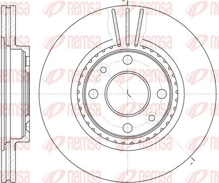 Remsa 6144.10 - Disque de frein cwaw.fr