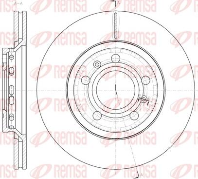 Remsa 61447.10 - Disque de frein cwaw.fr