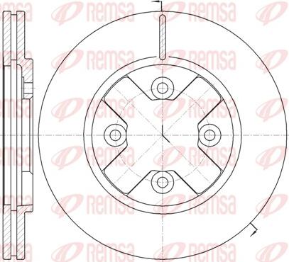 Remsa 6145.10 - Disque de frein cwaw.fr