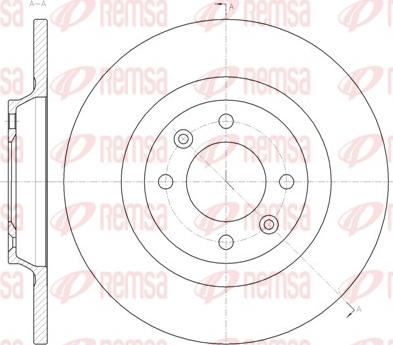 Remsa 61457.00 - Disque de frein cwaw.fr