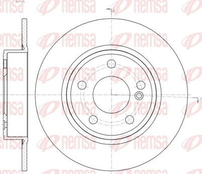 Remsa 61465.00 - Disque de frein cwaw.fr