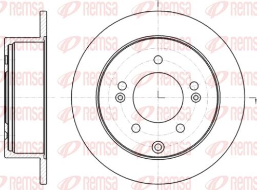 Remsa 61401.00 - Disque de frein cwaw.fr