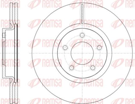 Remsa 61403.10 - Disque de frein cwaw.fr