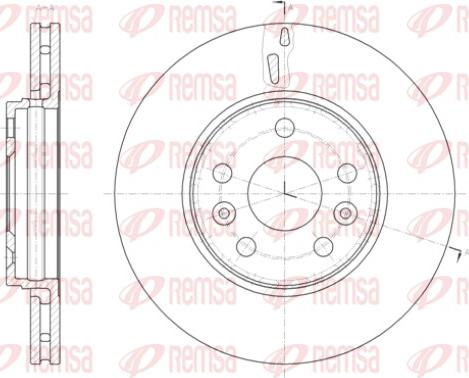 Remsa 61411.10 - Disque de frein cwaw.fr