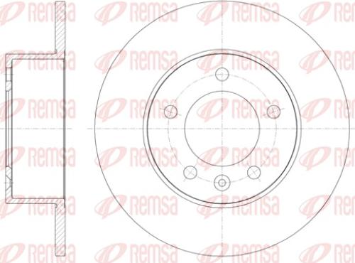 Remsa 61412.00 - Disque de frein cwaw.fr